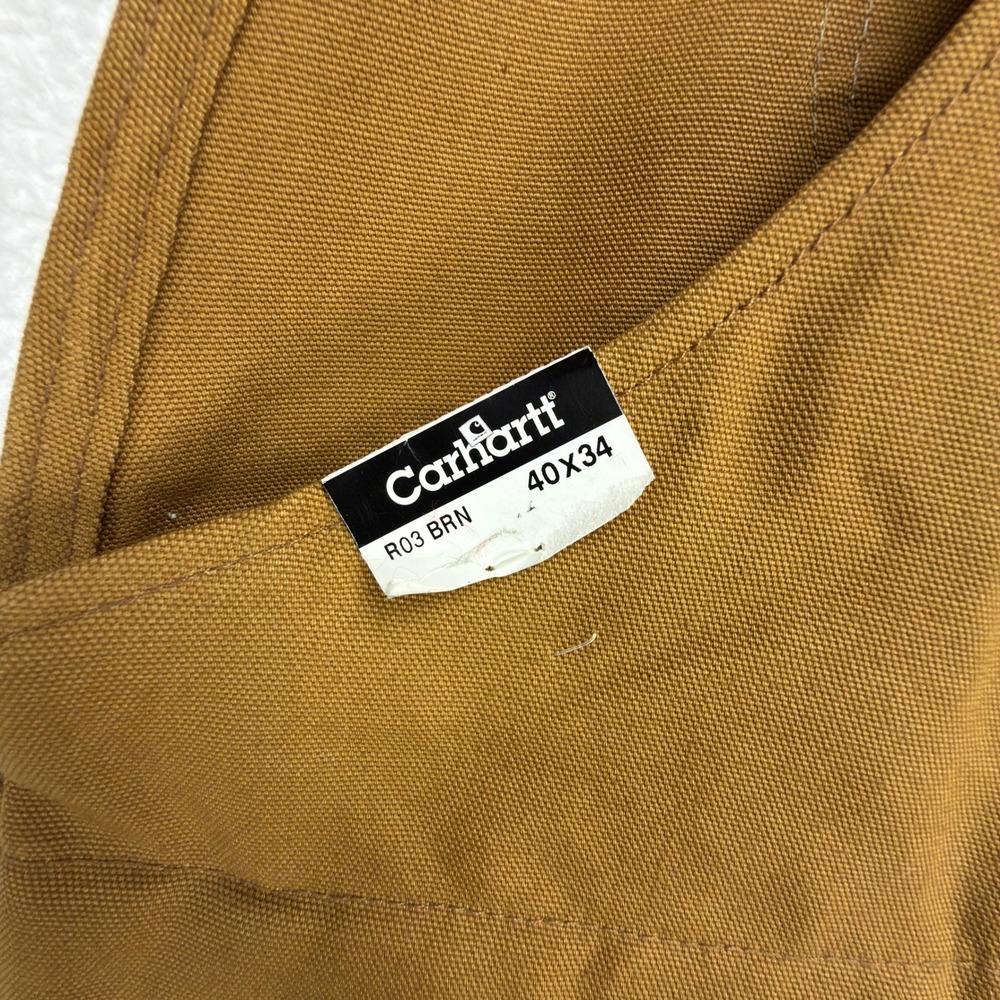 Carhartt Arctic Quilt Lined Bibs Overalls Mens 40x34 R03 BRN Brown USA NOS NWT